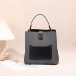 Canvas Fabric Texture Bucket Bag, Crossbody Bag - Image 2