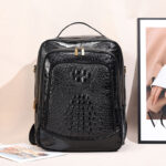 Large Capacity Crocodile Pattern Business Travel Computer Backpack