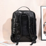 Large Capacity Crocodile Pattern Business Travel Computer Backpack - Image 3