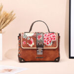 Chinese Ethnic Style Flower Embroidery Fashion Crossbody Bag - Image 2