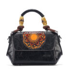 Vintage Trend PU Leather Waterproof Magnetic Closure Removable Strap Handbag
