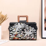 Crane Embroidery Thread Style Fashion Ethnic Wind Embroidery Fashion Handbag - Image 3