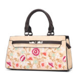 Ethnic Style Handbag with Ditsy Floral Embroidery - Image 3