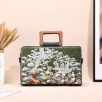 Crane Embroidery Thread Style Fashion Ethnic Wind Embroidery Fashion Handbag
