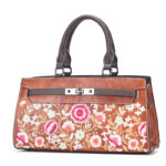 Ethnic Style Handbag with Ditsy Floral Embroidery - Image 5