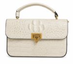 Glossy Crocodile Pattern Handbag - Image 4