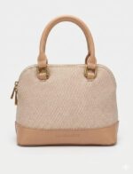 Fabric Texture Bucket Bag, Crossbody Bag