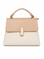 Fabric Texture Bucket Bag, Crossbody Bag