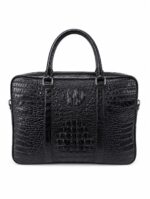 Crocodile Laptop bag  High Quality Leather Unisex Business Travel