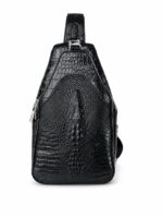 Crocodile face High Quality PU Leather Unisex Business Travel crossbag