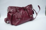 C2523#Leather Grain Material Date Red - Image 3