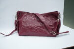 C2523#Leather Grain Material Date Red - Image 4