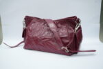 C2523#Leather Grain Material Date Red - Image 2